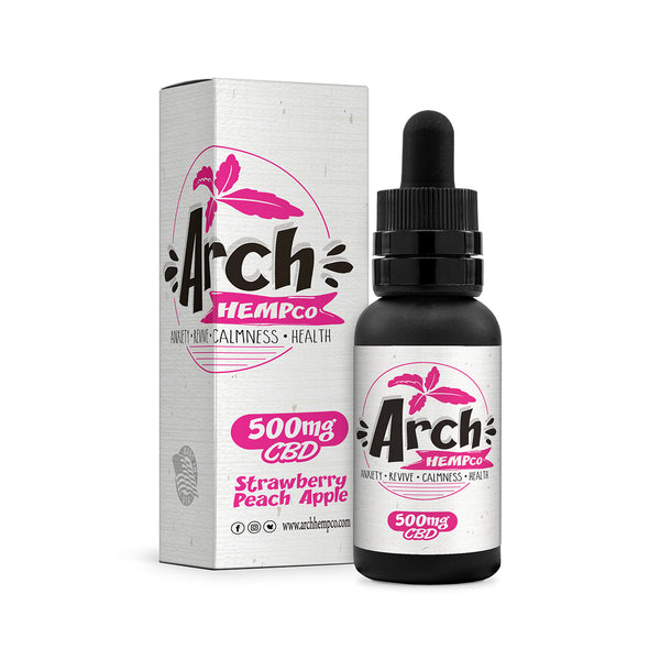 Strawberry Peach Apple CBD Isolate 500 milligrams
