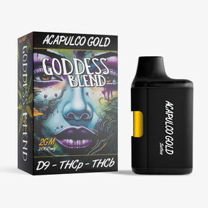 goddess blend deltga 9 thc blended disposable acapulco gold