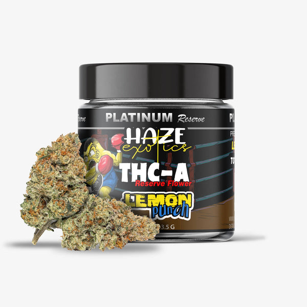 haze exotics platinum edition thc-a flower lemon punch