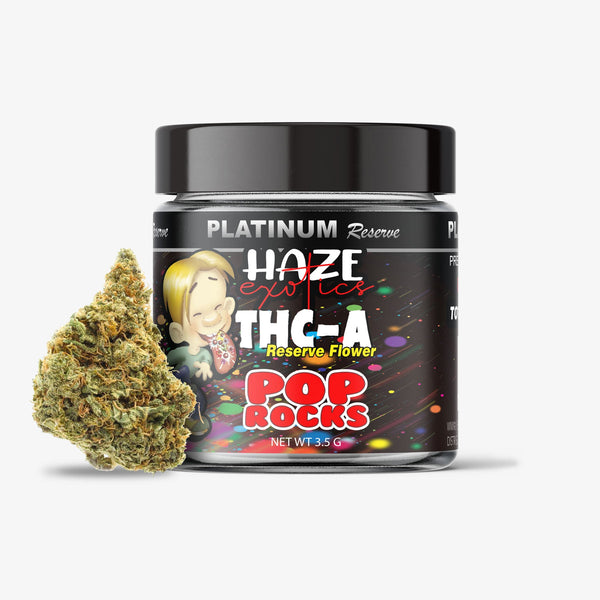 haze exotics platinum reserve thc-a flower pop rocks