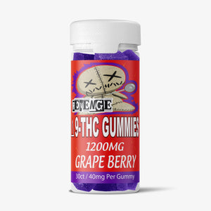 revenge delta 9 gummy 40mg grape berry 30 count