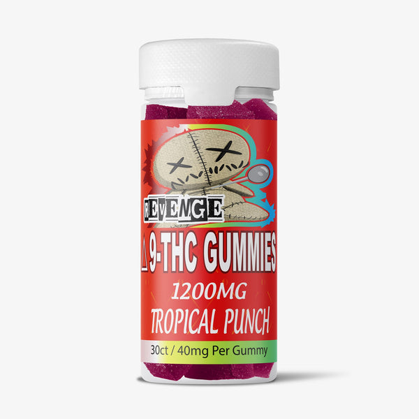 revenge delta 9 gummy 40mg tropical punch 30 count