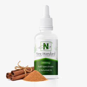 new standard hemp CBD tincture cinnamon 1000 milligram