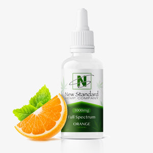 new standard hemp CBD tincture orange 1000 milligrams