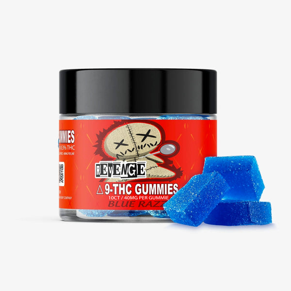 revenge delta 9 gummies blue razz 40mg