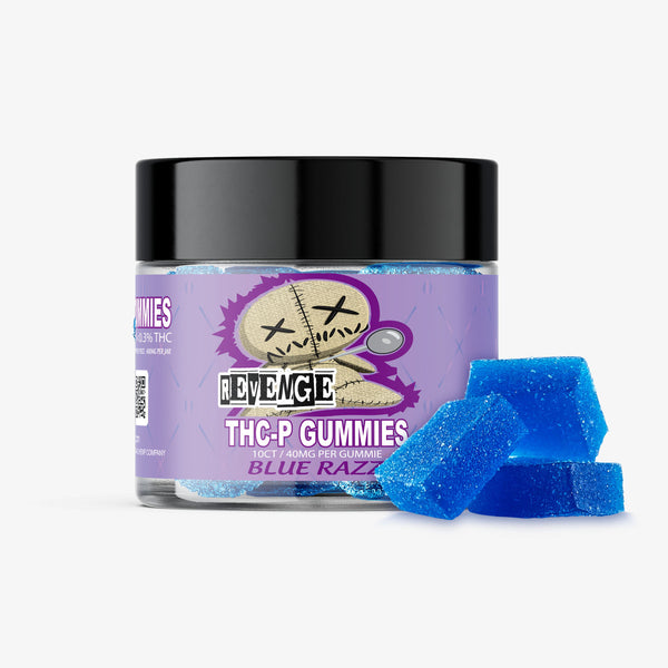 revenge thc-p gummies blue razz 40mg