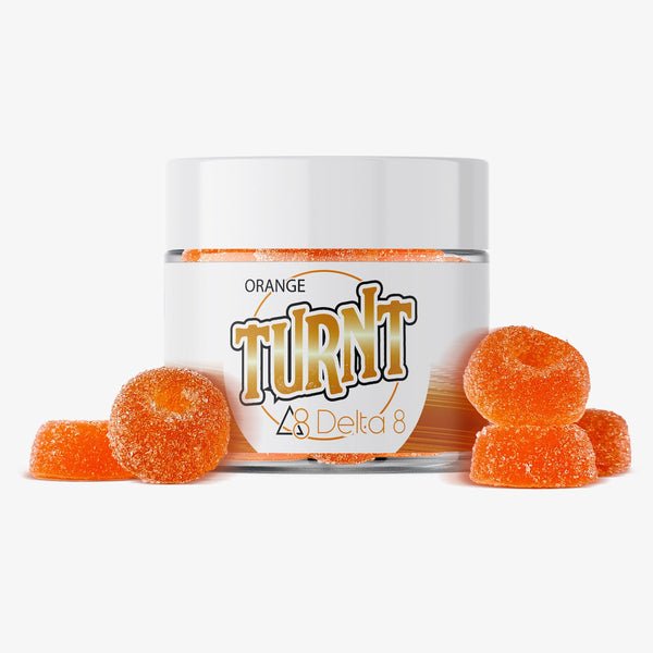 turnt delta 8 thc orange gummies 10ct