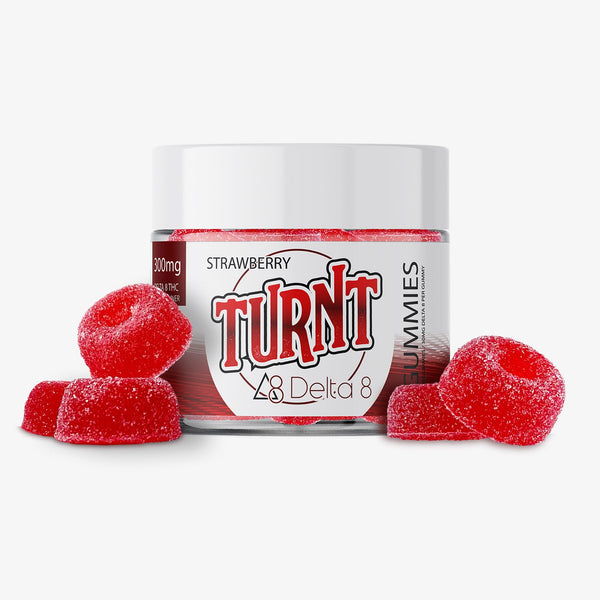 turnt delta 8 thc strawberry gummies 10ct