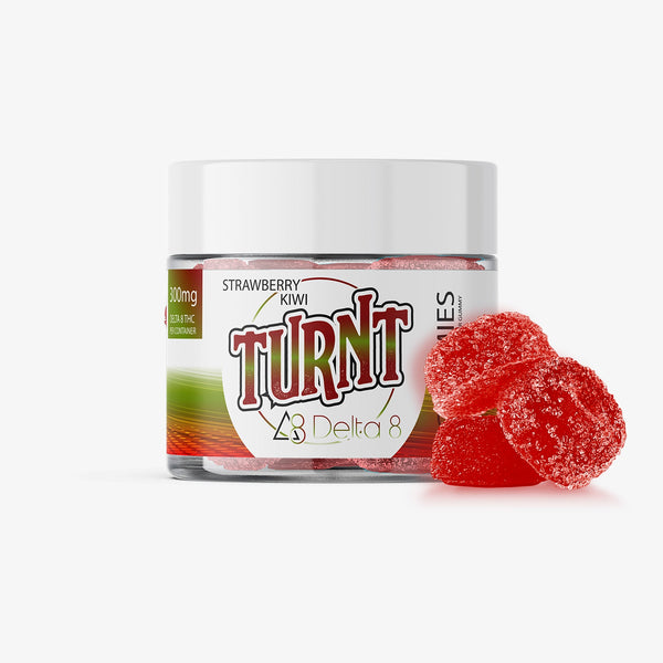 turnt delta 8 thc strawberry kiwi gummies 10ct